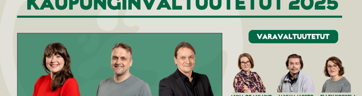 Seinäjoen vihreiden luottamuspaikat 2025-2029