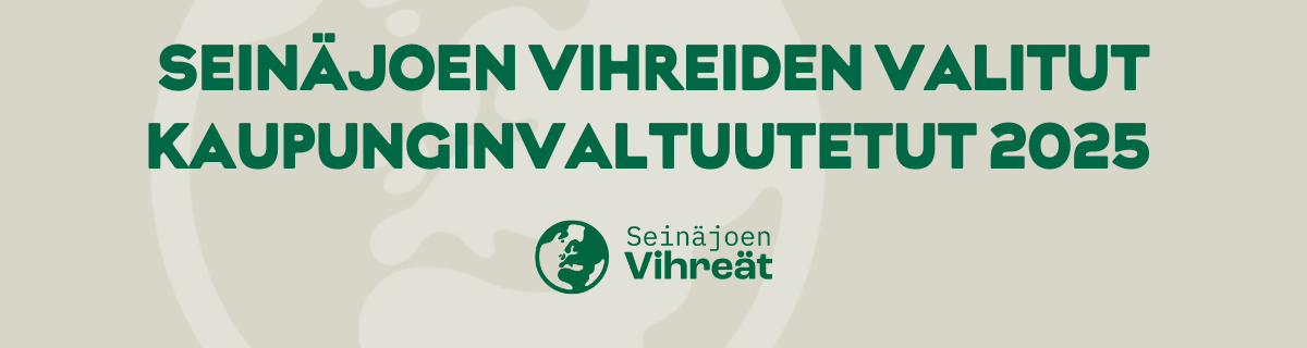Vihreiden valtuustopaikat Seinäjoella säilyivät